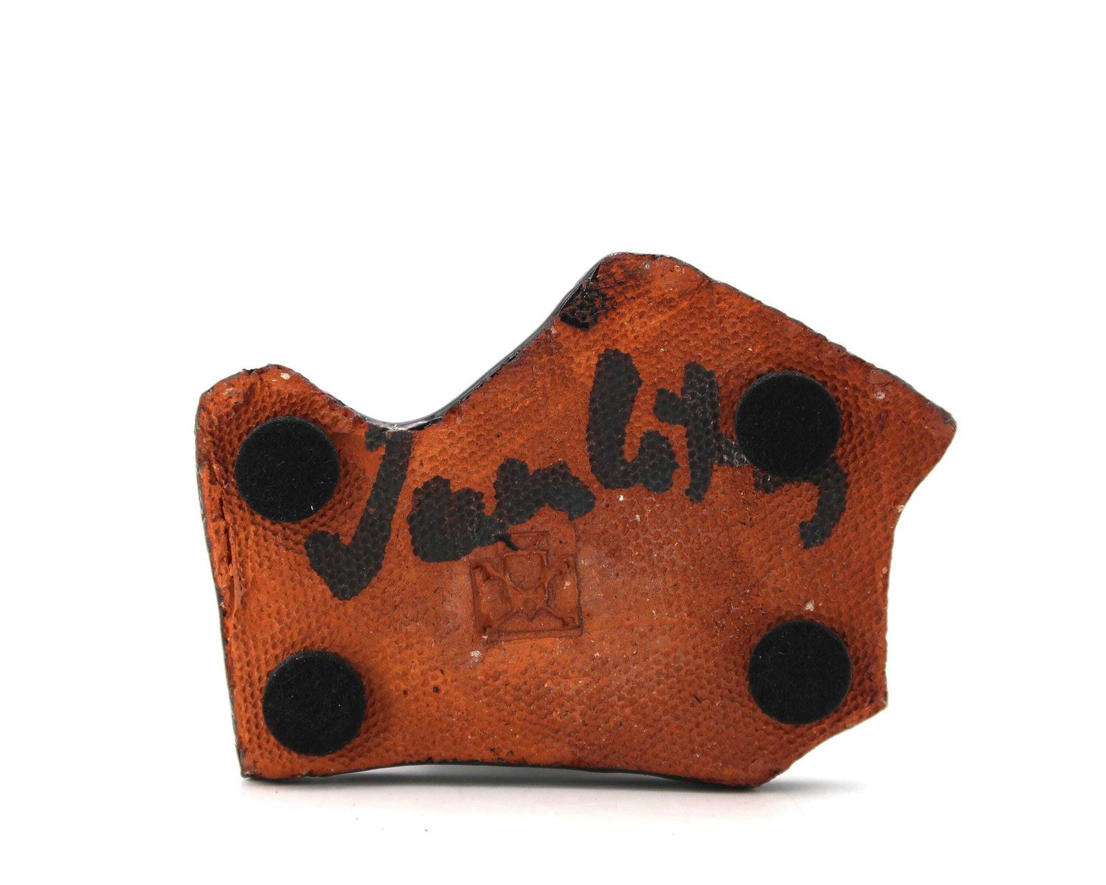 photo for sale French Anthropomorphic Ceramic Sculpture By Jean Paul Van Lith, Vintage / Woman, Goddess, Nude, Idol, Dark Blue