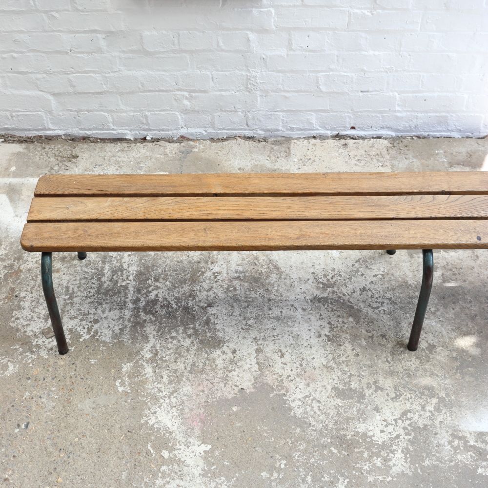 Vintage Stella Children's French School Bench photo for sale