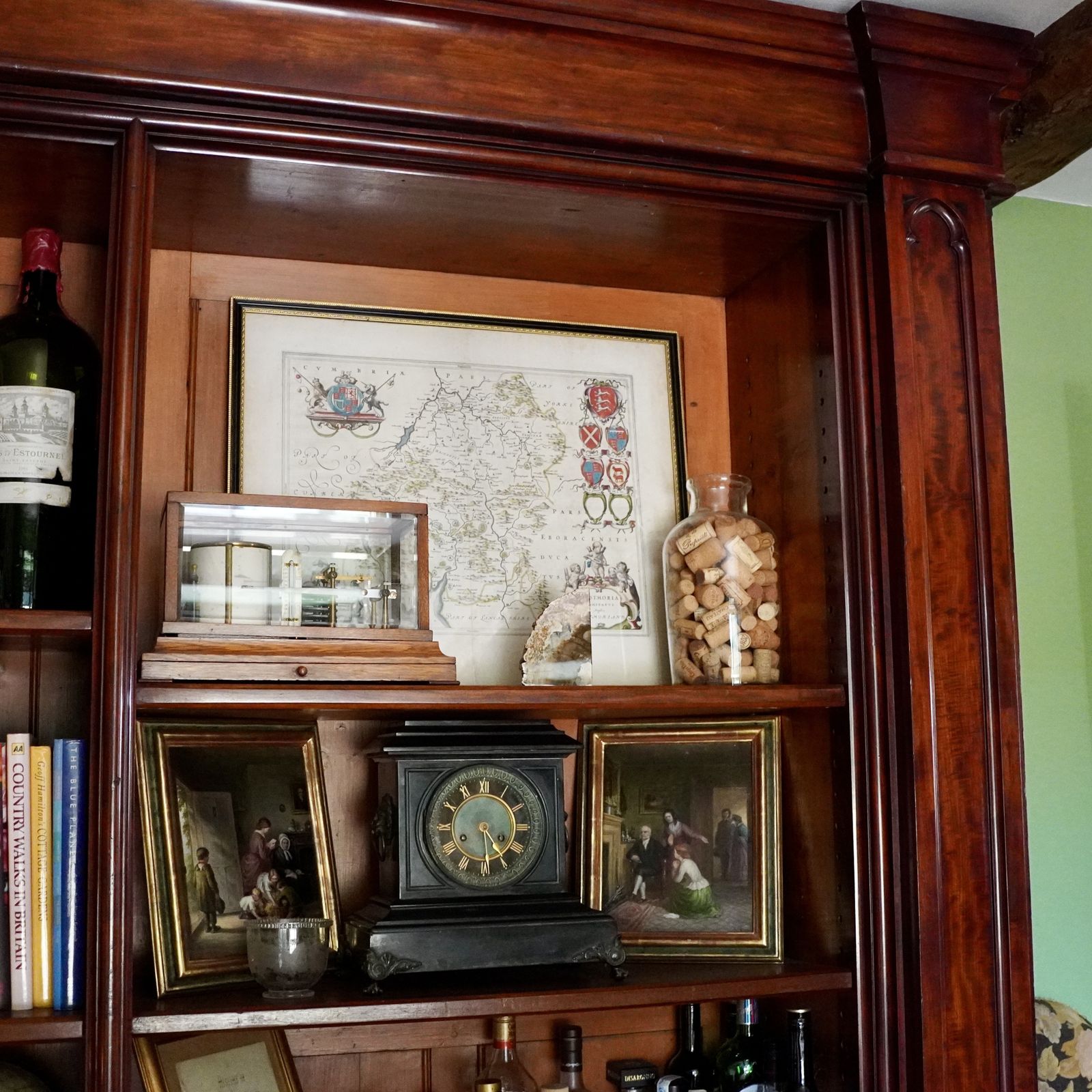 Gothic Revival Mahogany Library Bookcase photo for sale