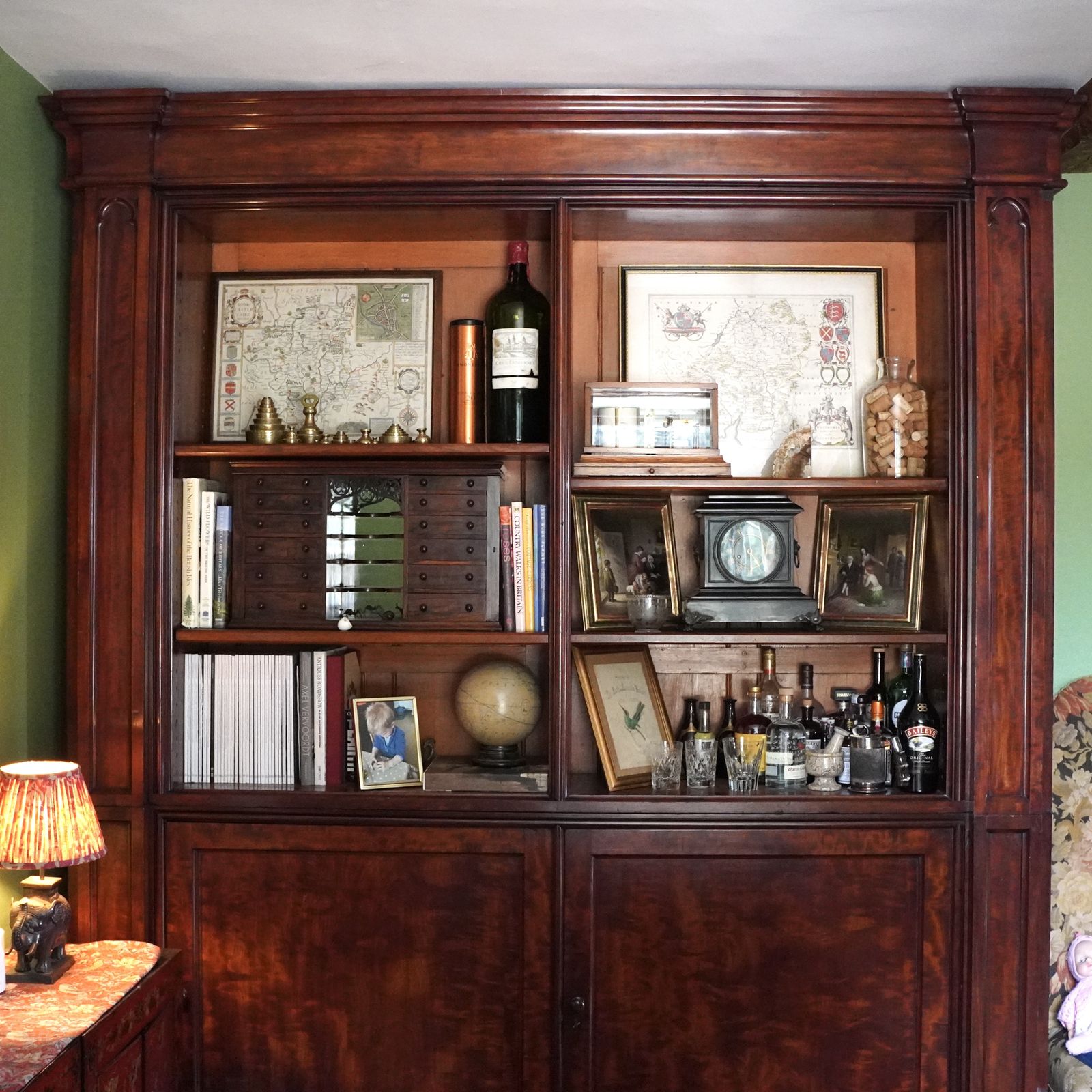 Gothic Revival Mahogany Library Bookcase photo buy