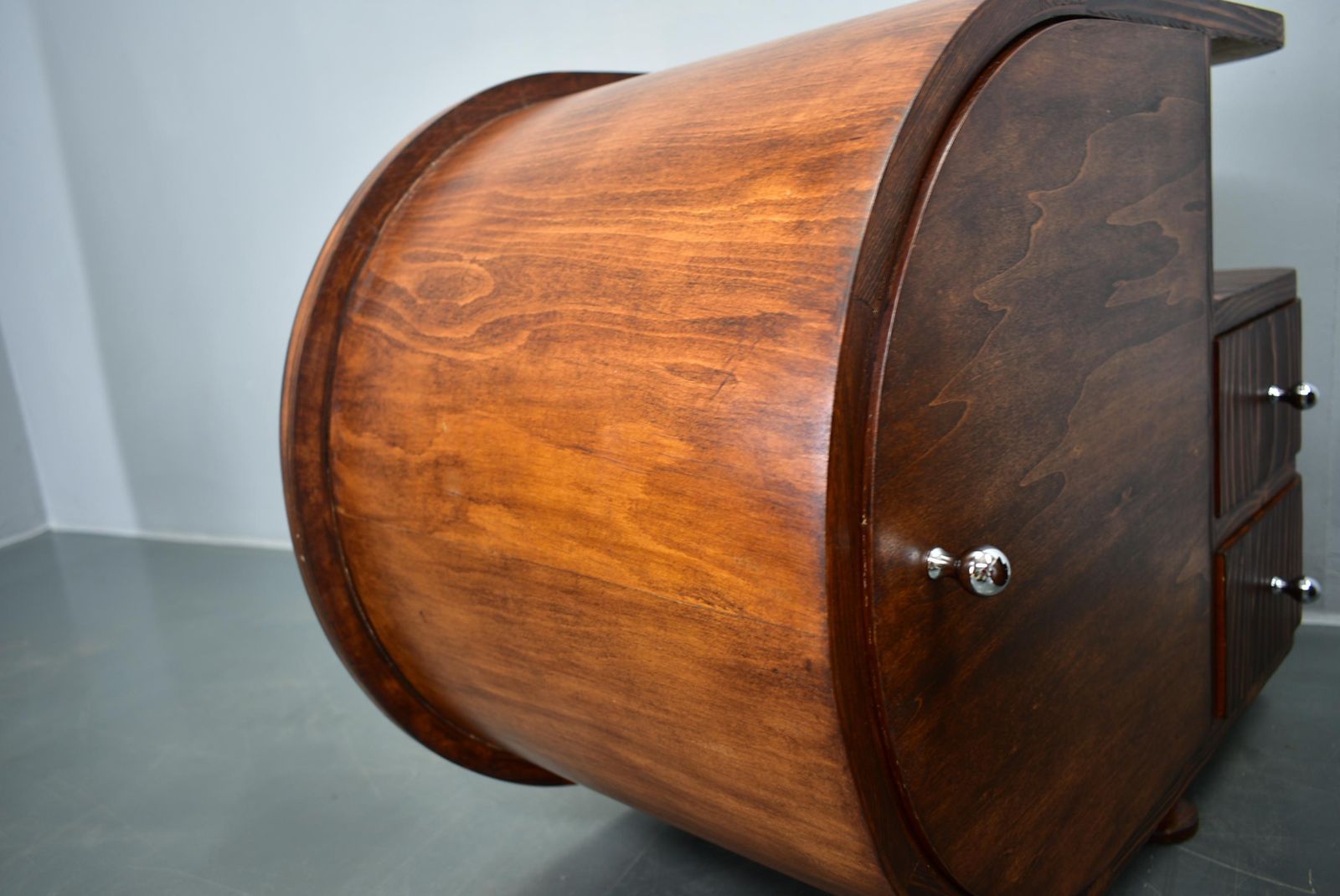 photo buy 1935s Pair Of Rare Art Deco Bedside Tables, Czechoslovakia