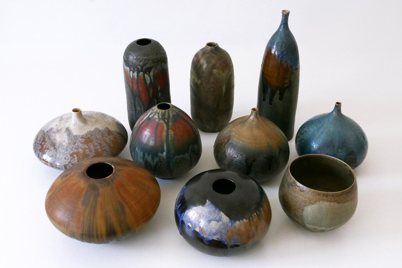 photo vinterior Vintage Studio Pottery Ceramic Vase No 03 By Ilse Ludwig Korbel Germany 1976
