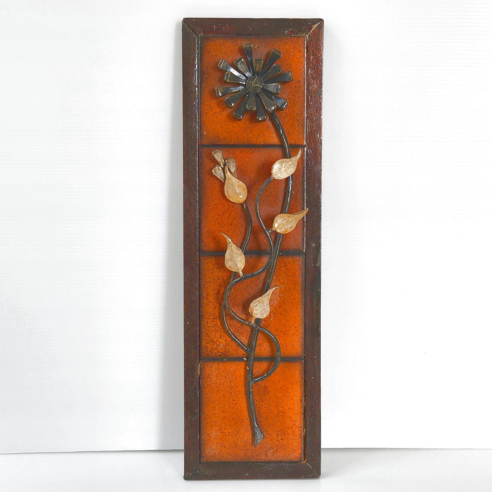 Vintage 1970s Pop Ceramic Wood & Metal Retro Wall Decor 70s