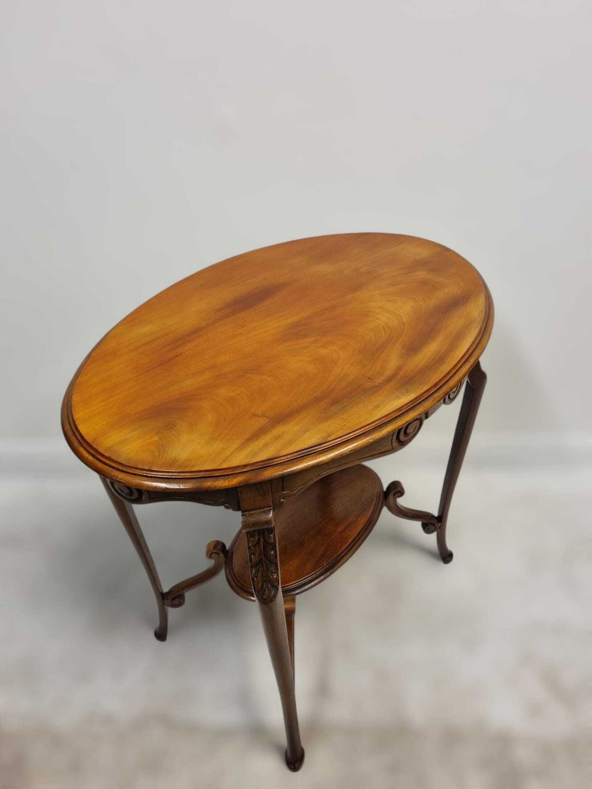 Antique Edwardian Mahogany Two Tier Occasional Table / Servants Wooden Table / Edwardian (1901 1920) Time Period photo Furniture