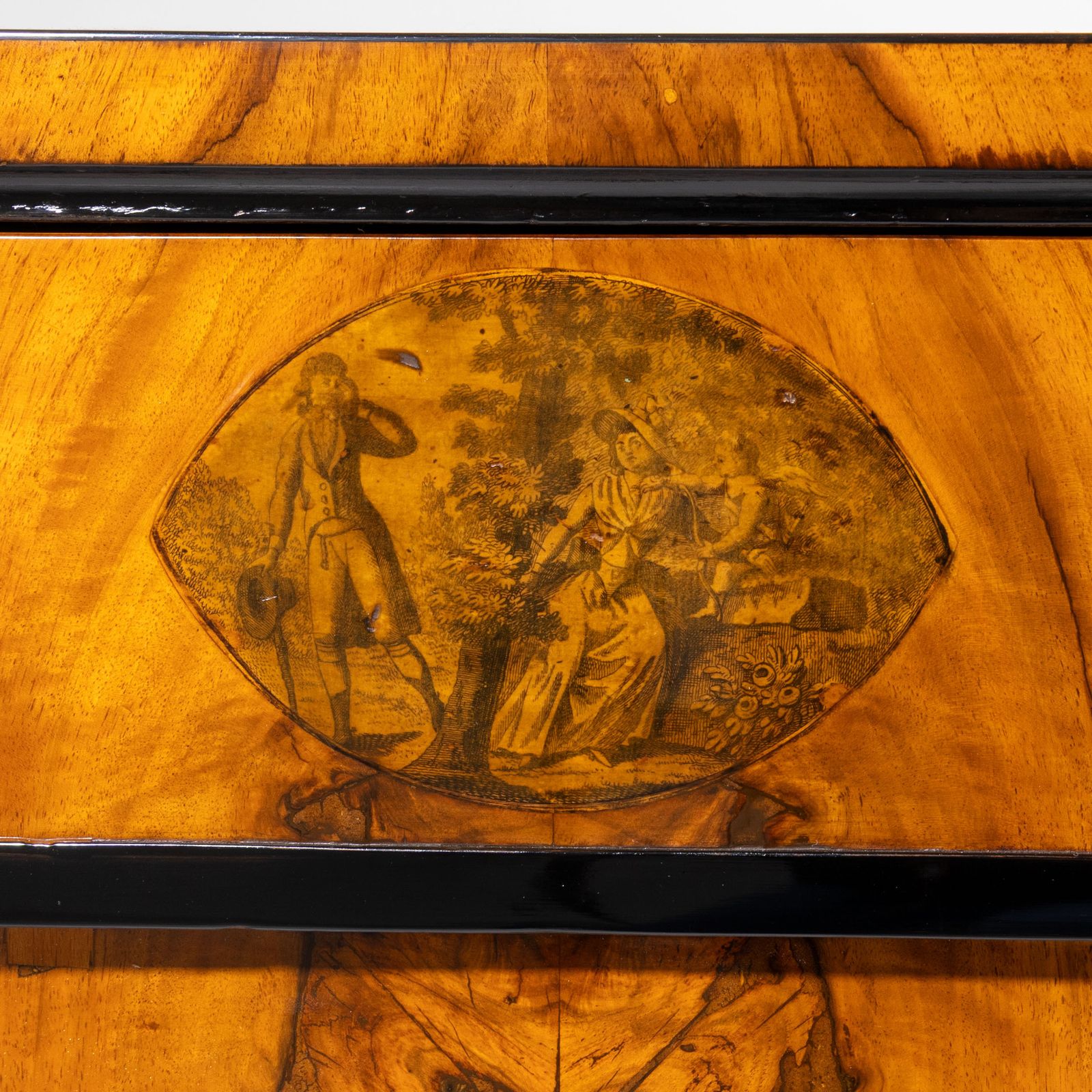 Chest Of Drawers With Transfer Decoration, Southern Germany, Circa 1820 photo vinterior