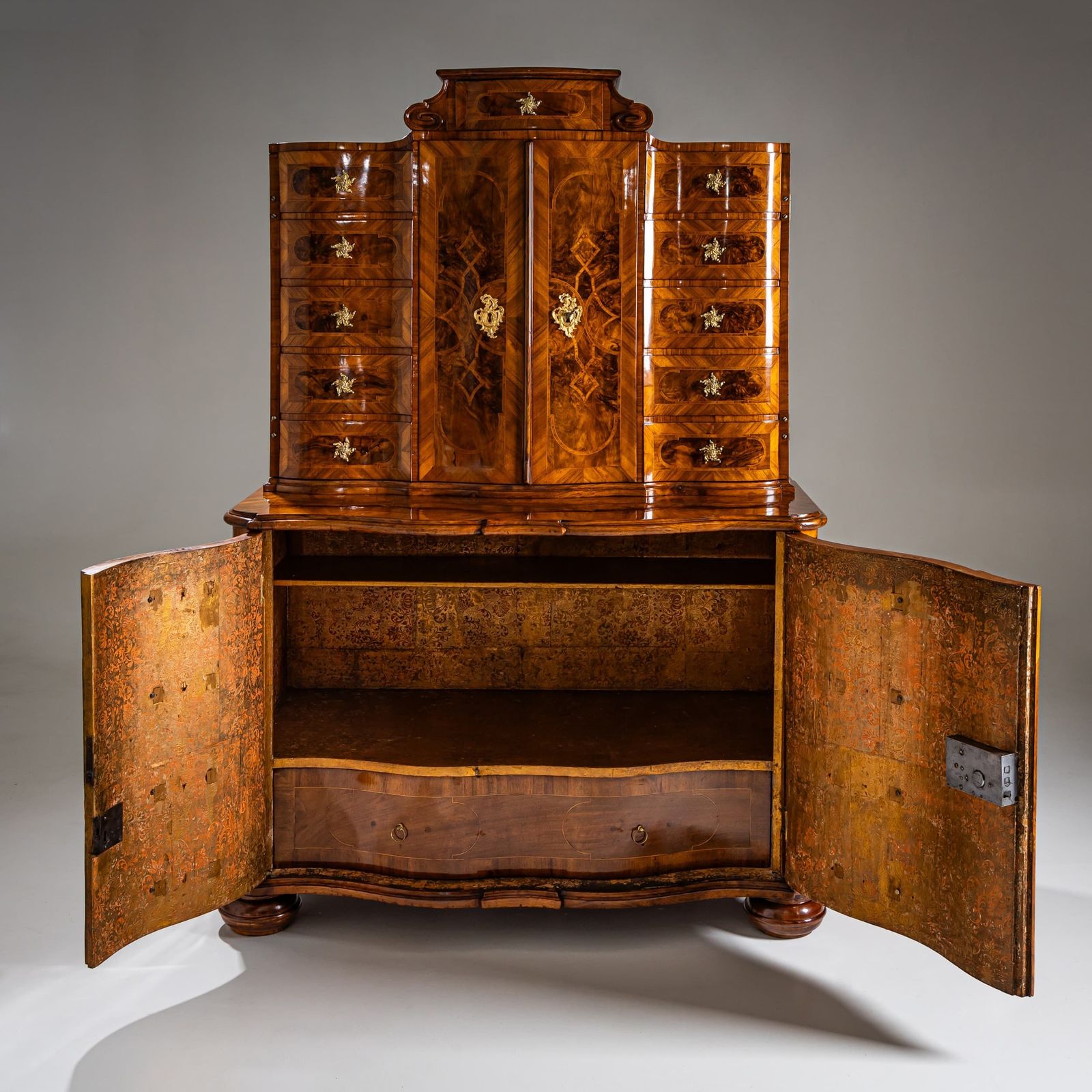 Baroque Trompe L’œil Cabinet, Southern Germany, Mid 18th Century photo furniture