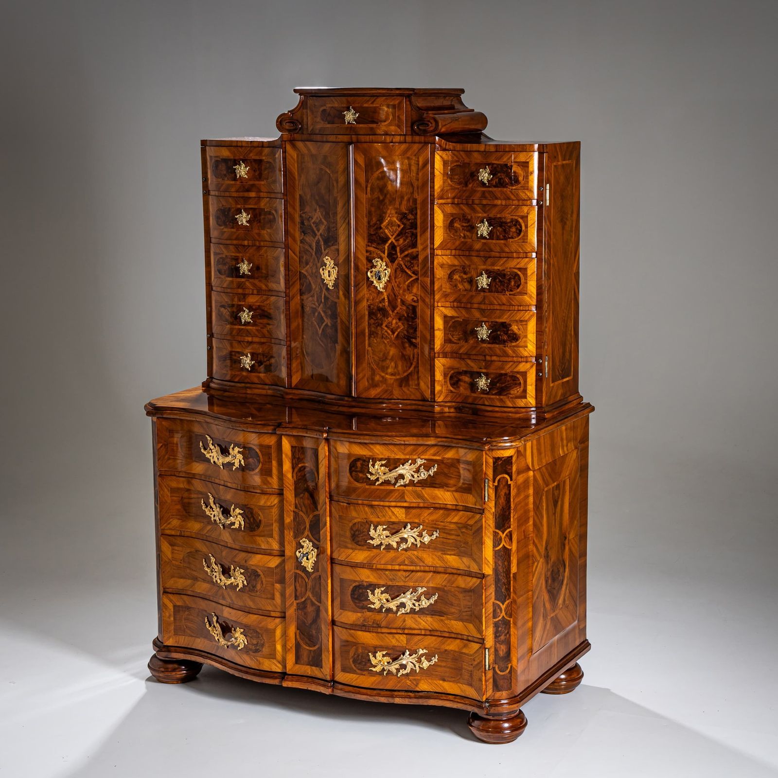 Baroque Trompe L’œil Cabinet, Southern Germany, Mid 18th Century