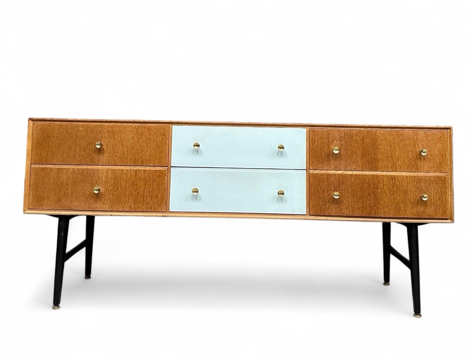 Meredew Oak Sideboard Chest Of Drawers Mid Century Retro C1960s photo 295.0