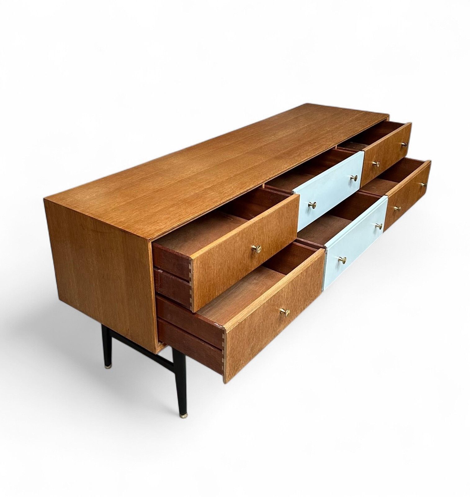 Furniture Meredew Oak Sideboard Chest Of Drawers Mid Century Retro C1960s photo