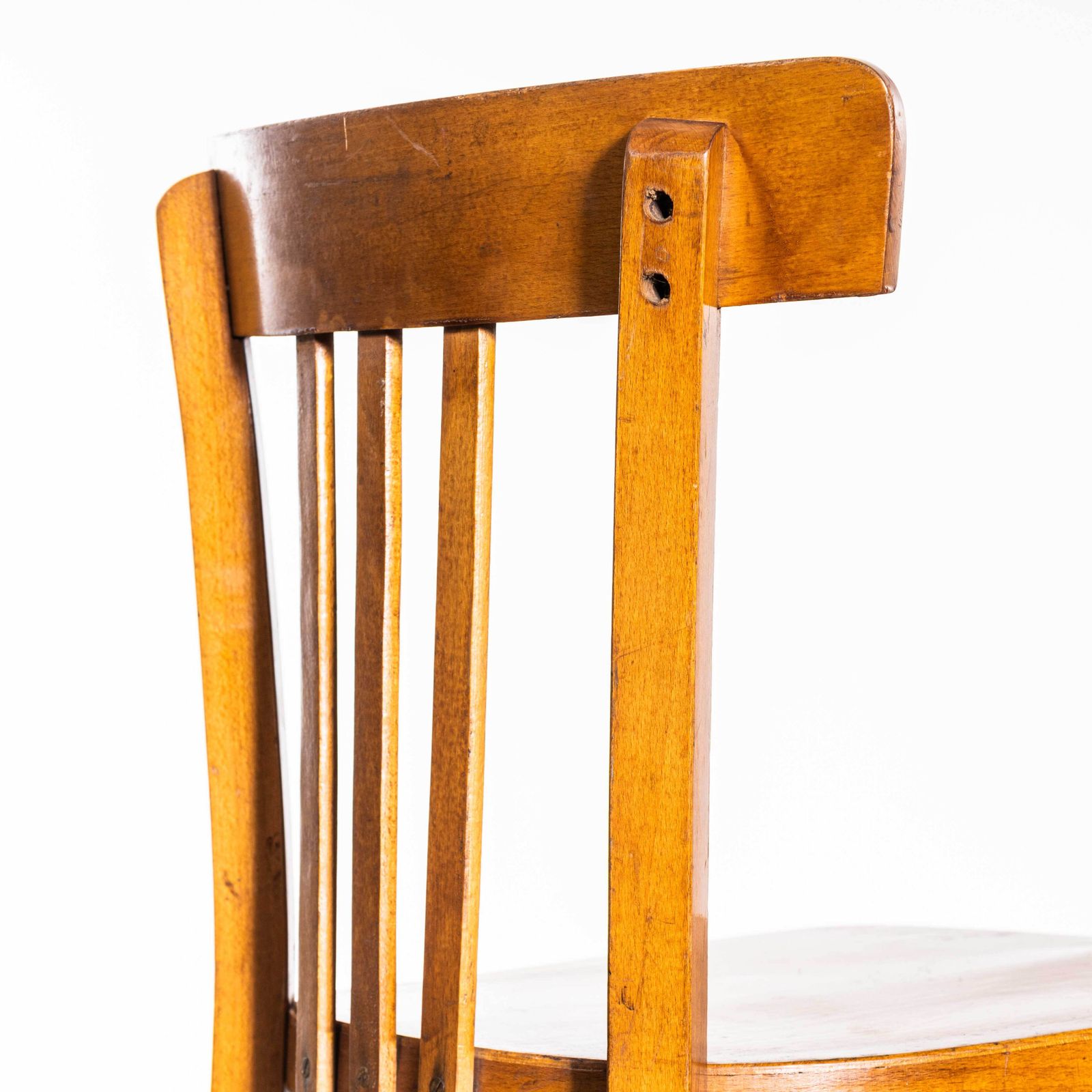 Furniture 1950's Baumann Honey Simple Bentwood Dining Chair   Set Of Six photo
