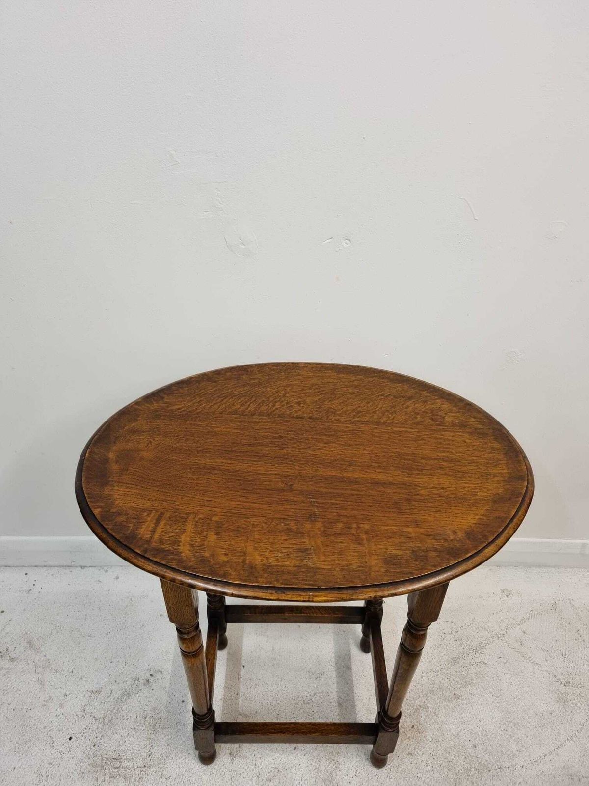 Antique Oak Side Occasional Oval Hall Table / Wine Table / C1900 / Free Delivery photo Furniture