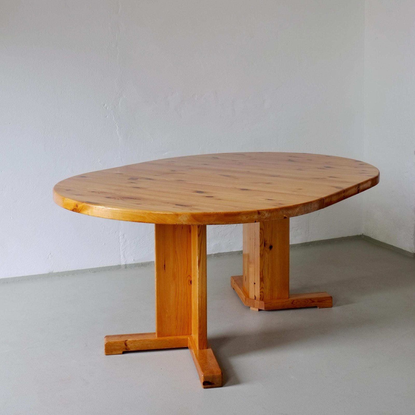 Solid Pine Extendable Dining Table | Scandinavia | 1970s