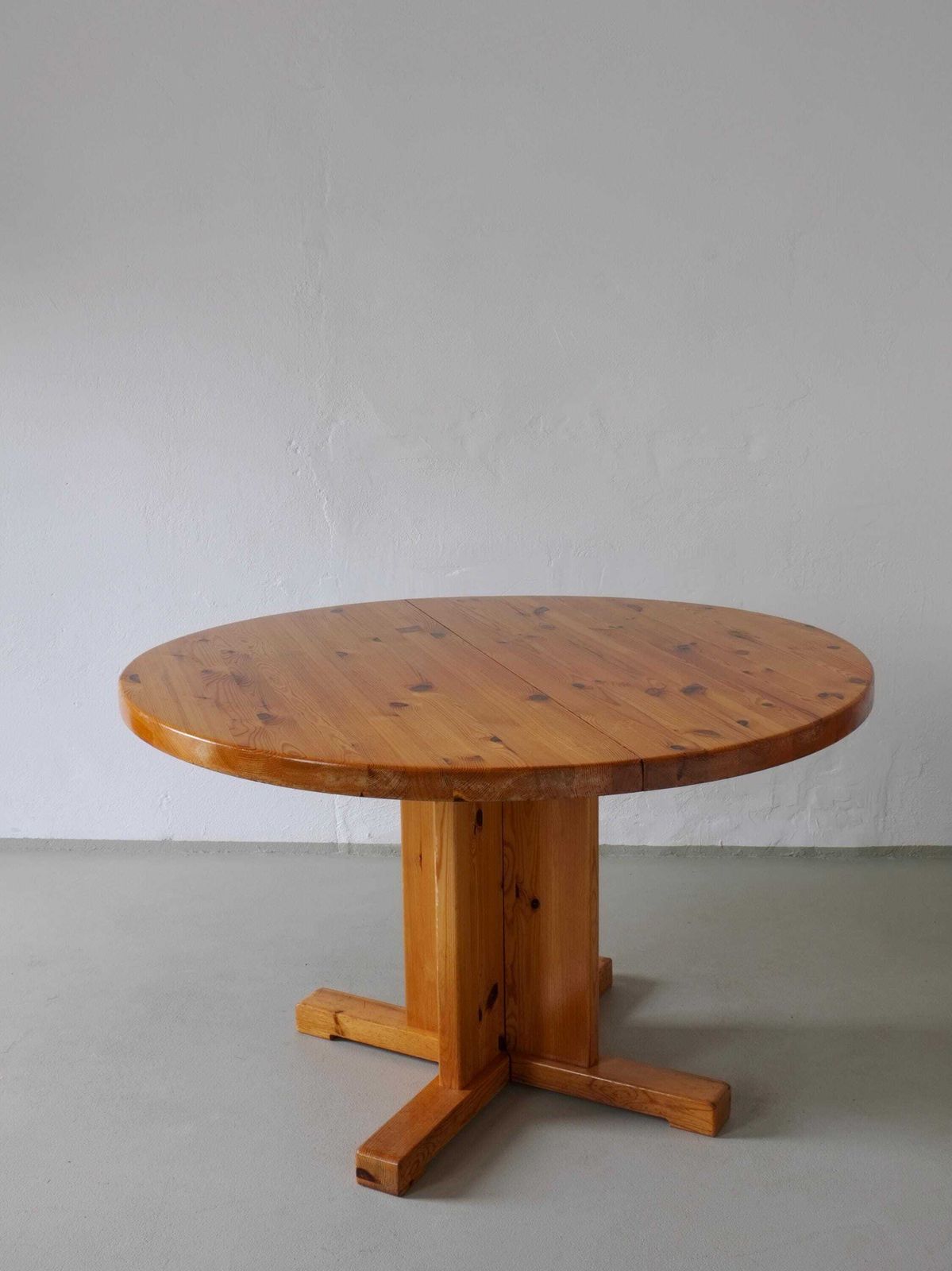 Solid Pine Extendable Dining Table | Scandinavia | 1970s photo vintage