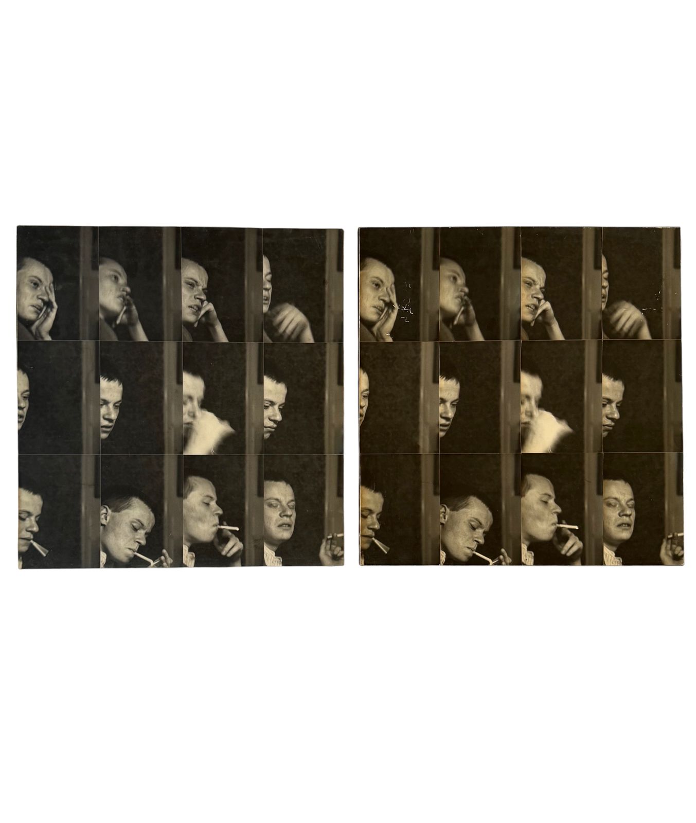 Gerry Hunt (1927   2023), 'William' Set Of  2 Photographical Works Mounted On Wood Panels, Uk 1979