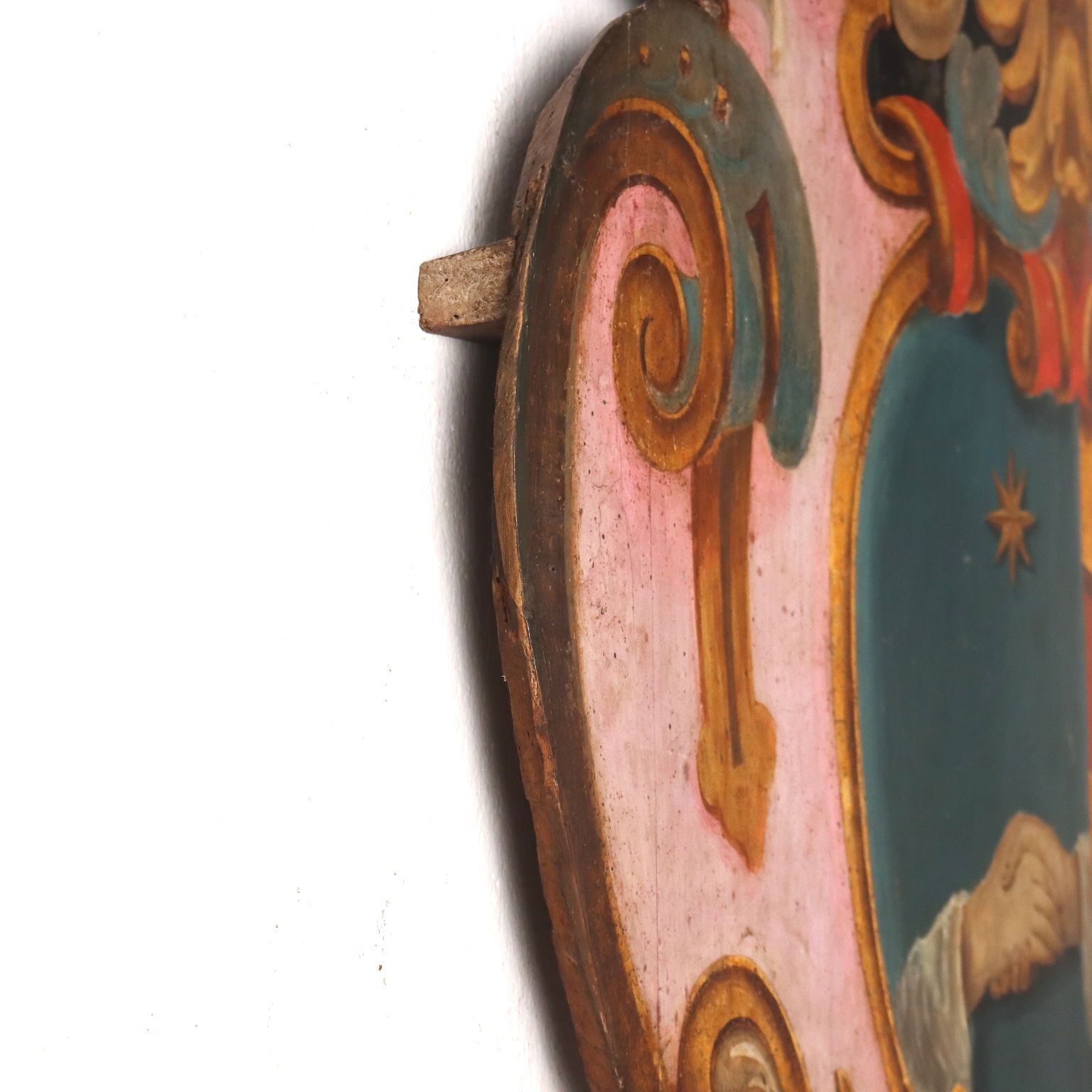photo furniture Antique Baroque Coat Of Arms Pasqui Poplar Florence XVIII Century