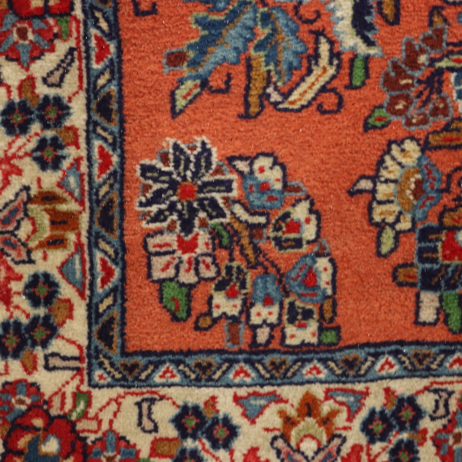 Antique Asian Carpet Wool Cotton Heavy Knot 115 X 25 In photo 380.0