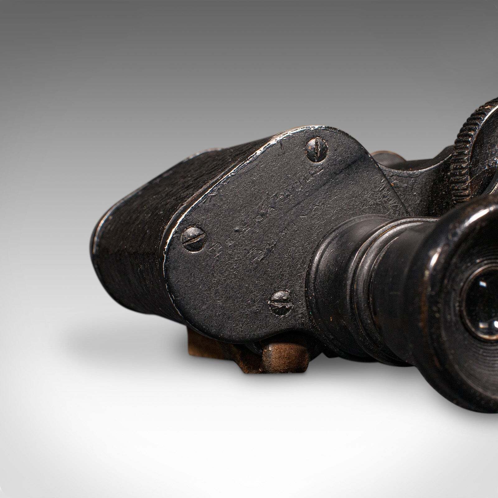 Vintage Pair Of Binoculars, Scottish, Racecourse Spotter's Glasses, Leather Case photo vintage