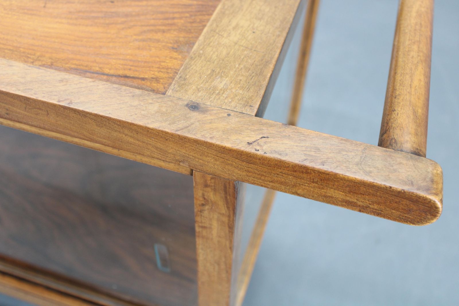1930s Art Deco Walnut Serving Cart, Czechoslovakia photo buy