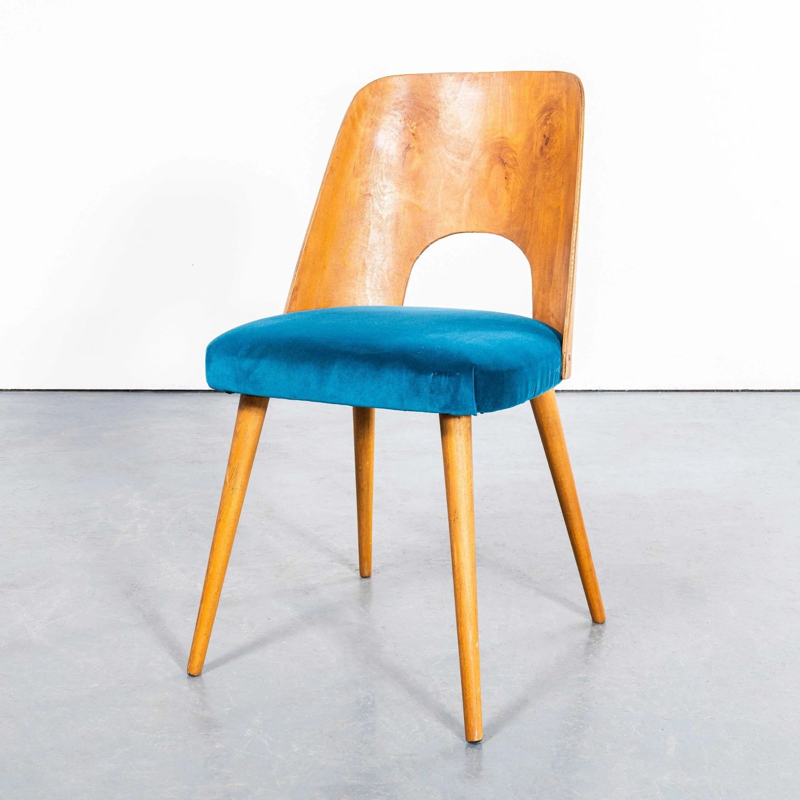 photo for sale 1960’s Oswald Haerdtl Upholstered Dining Chairs – Set Of Six