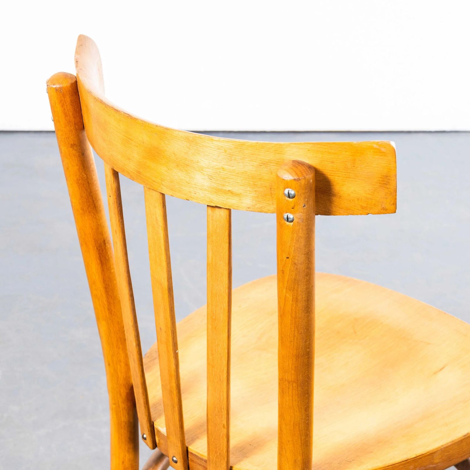 1950’s French Baumann Honey Bistro Dining Chair – Set Of Eight photo 1392.0