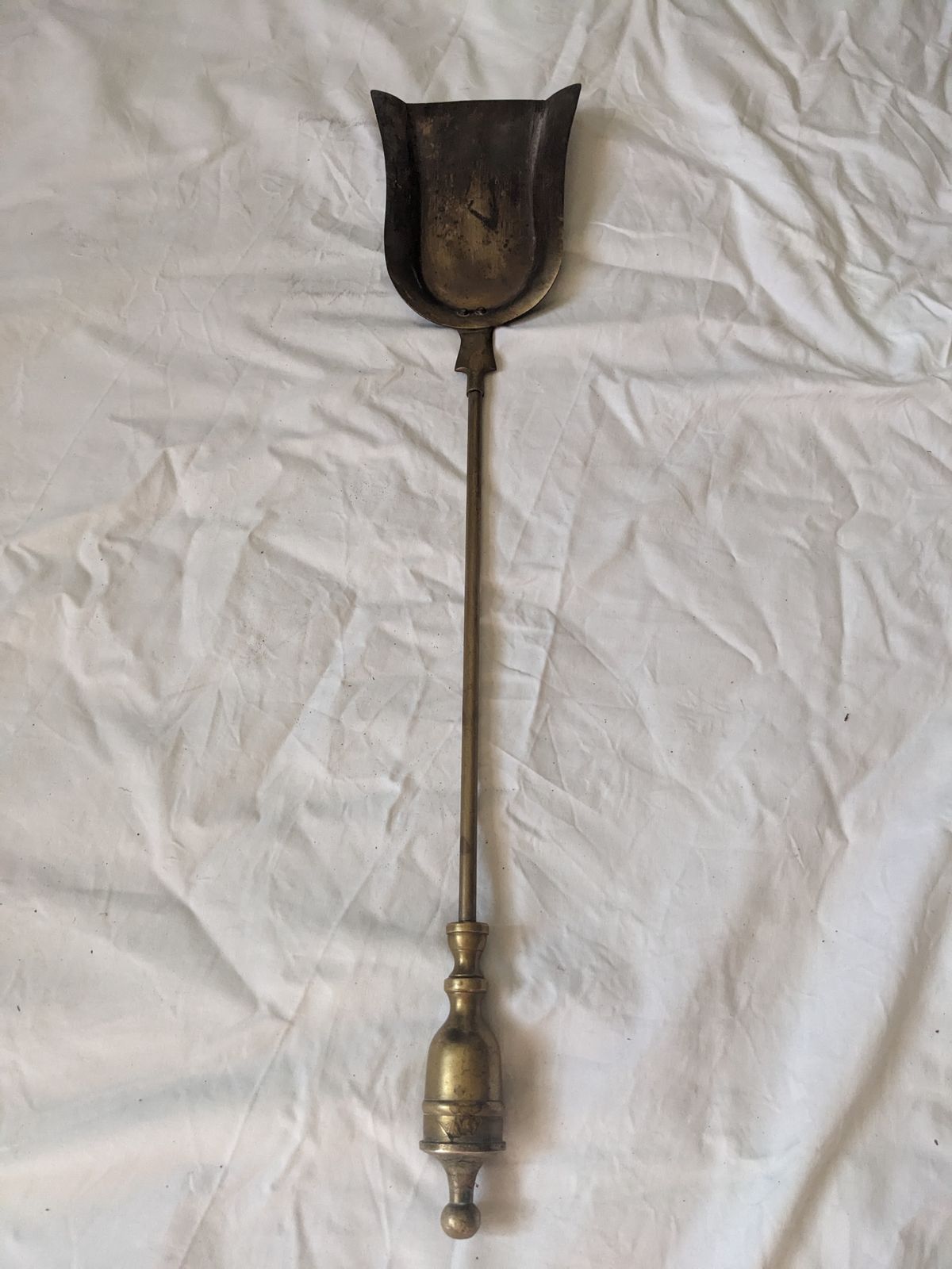250.0 Vintage 1930 1940s 4 Piece Heavy Brass Fireside Companion Set photo