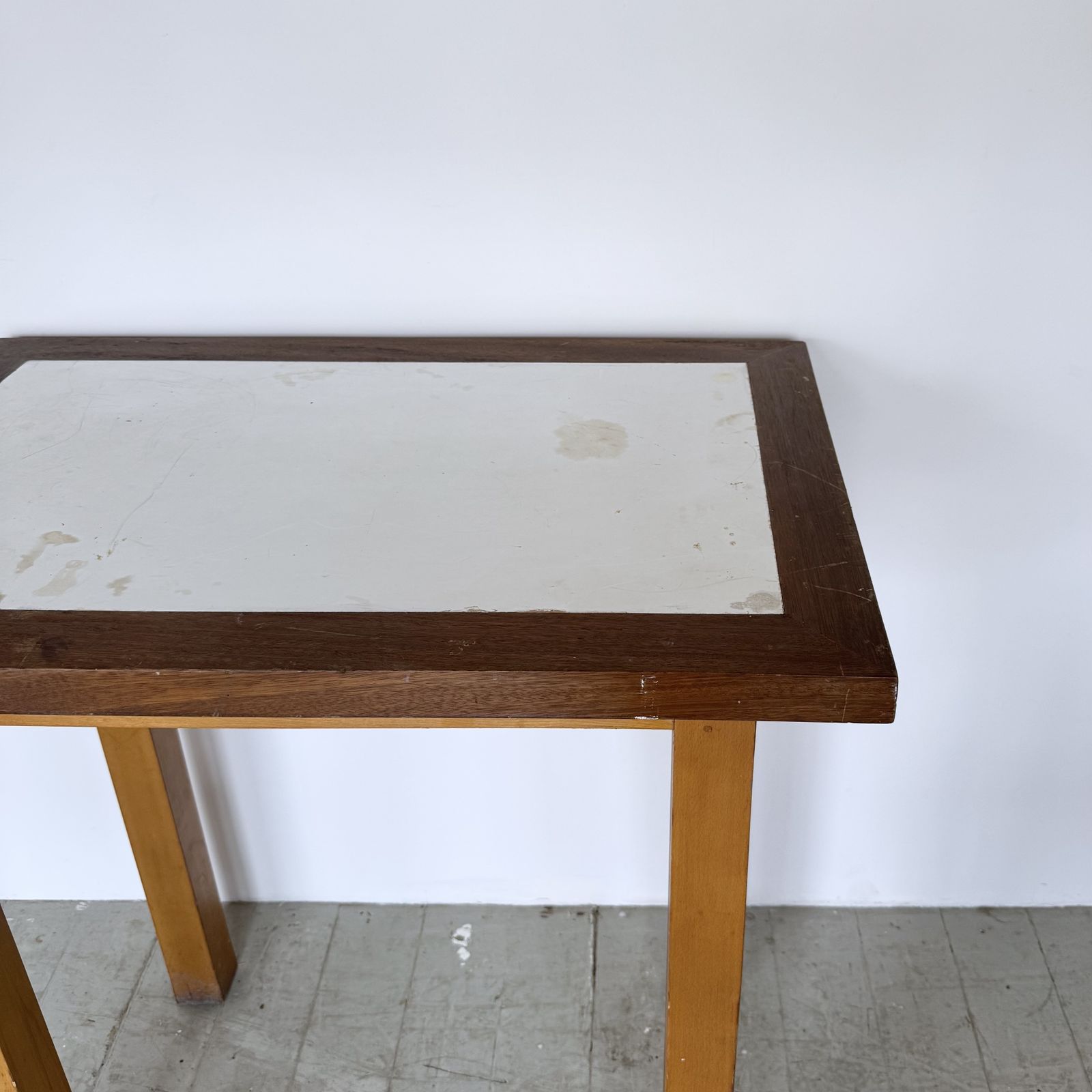 Solid Industrial Wooden Table photo 120.0