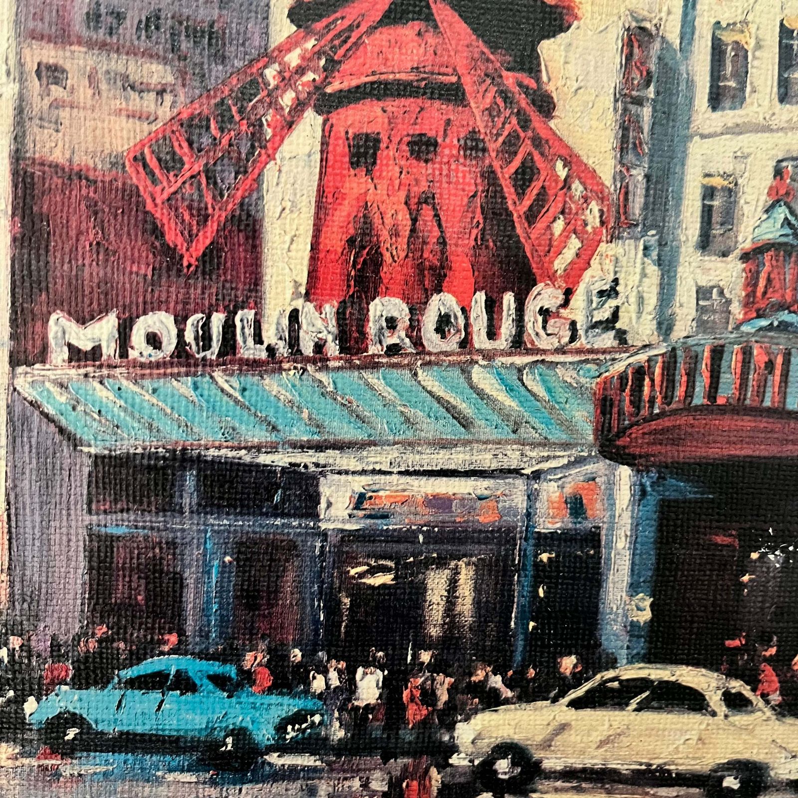 “Montmartre Glow” – Framed Oil Painting photo for sale