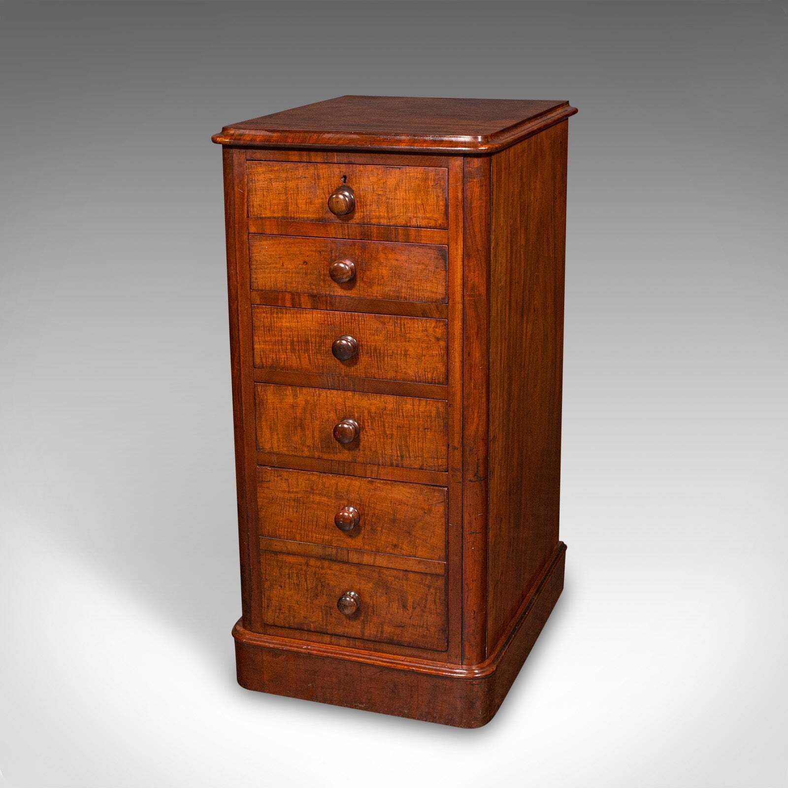 Tall Pair Of Antique Nightstands, English, Chest Of Drawers, Bedside, Victorian photo 5044.0
