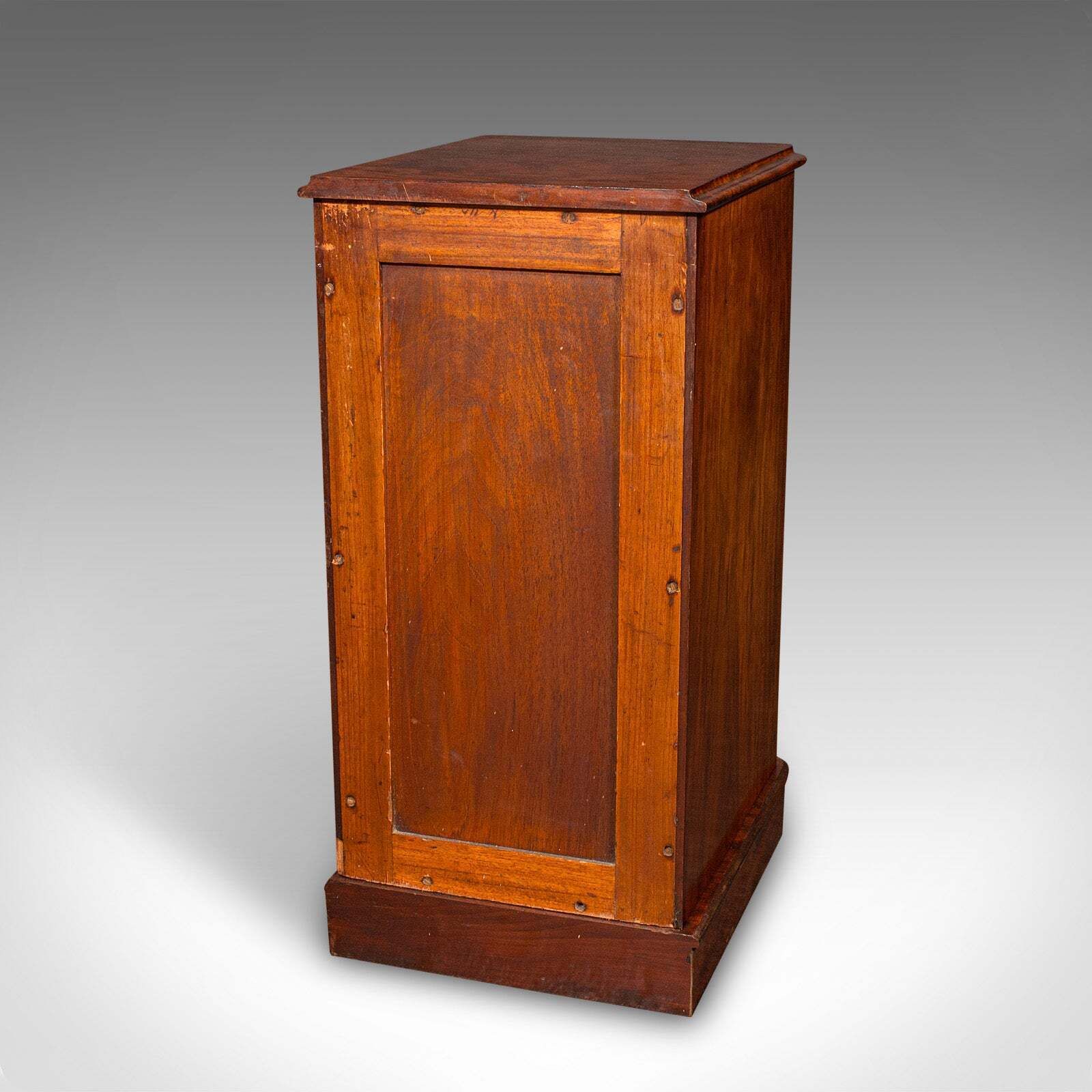 Tall Pair Of Antique Nightstands, English, Chest Of Drawers, Bedside, Victorian photo vinterior