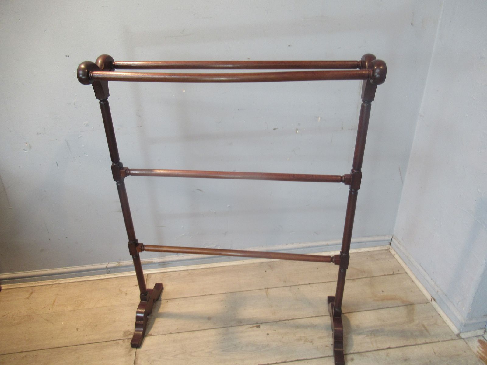 Large Victorian   1880s  Mahogany Towel Rail photo furniture