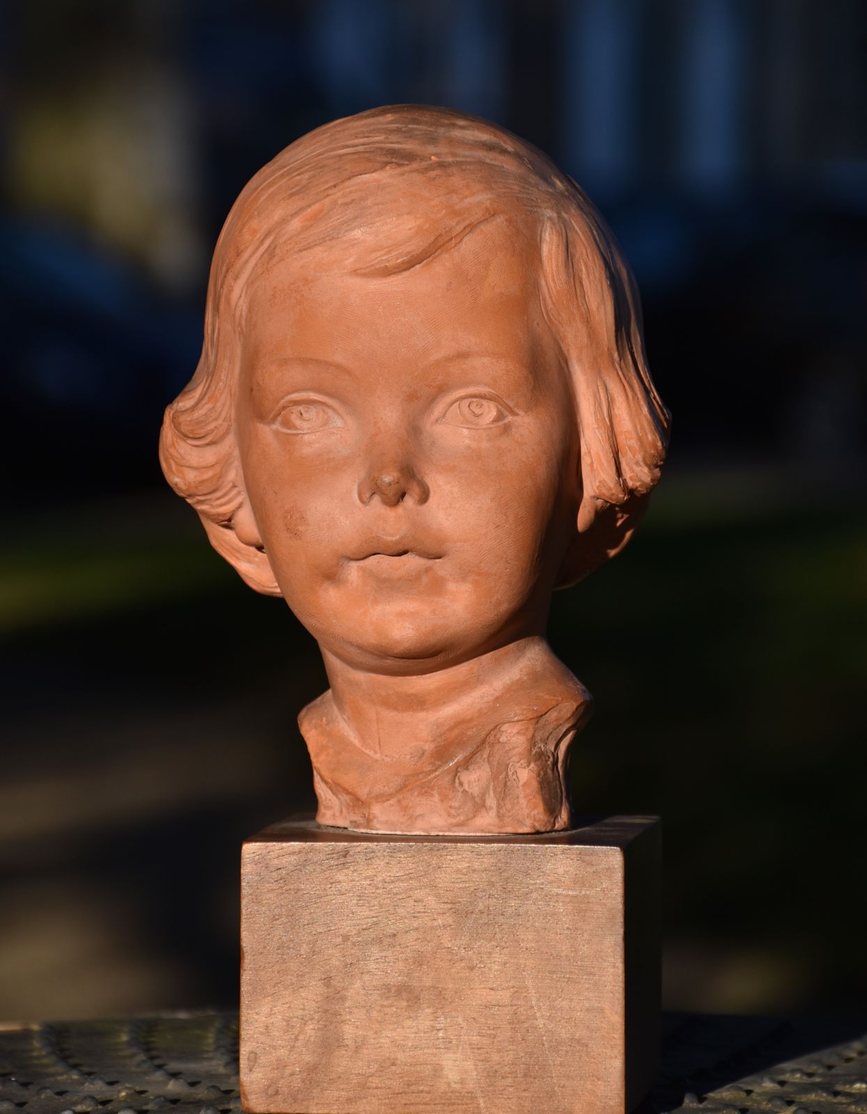 Ignacio Gallo, Head Of A Young Girl (Circa 1920) photo vintage