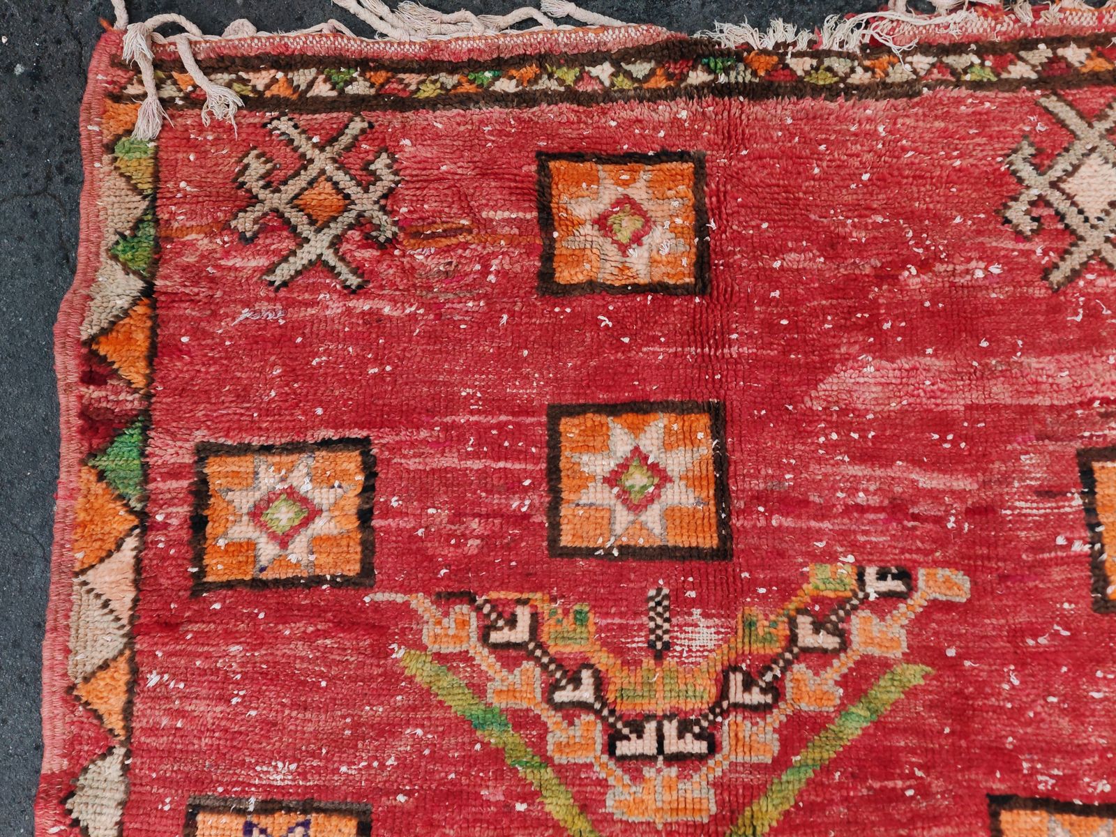 No Custome Fee Charge . Handmade Colourful Moroccan Berber Rug.  Vintage Wool Carpet  8.5×5 Ft 260x155cm photo Textiles
