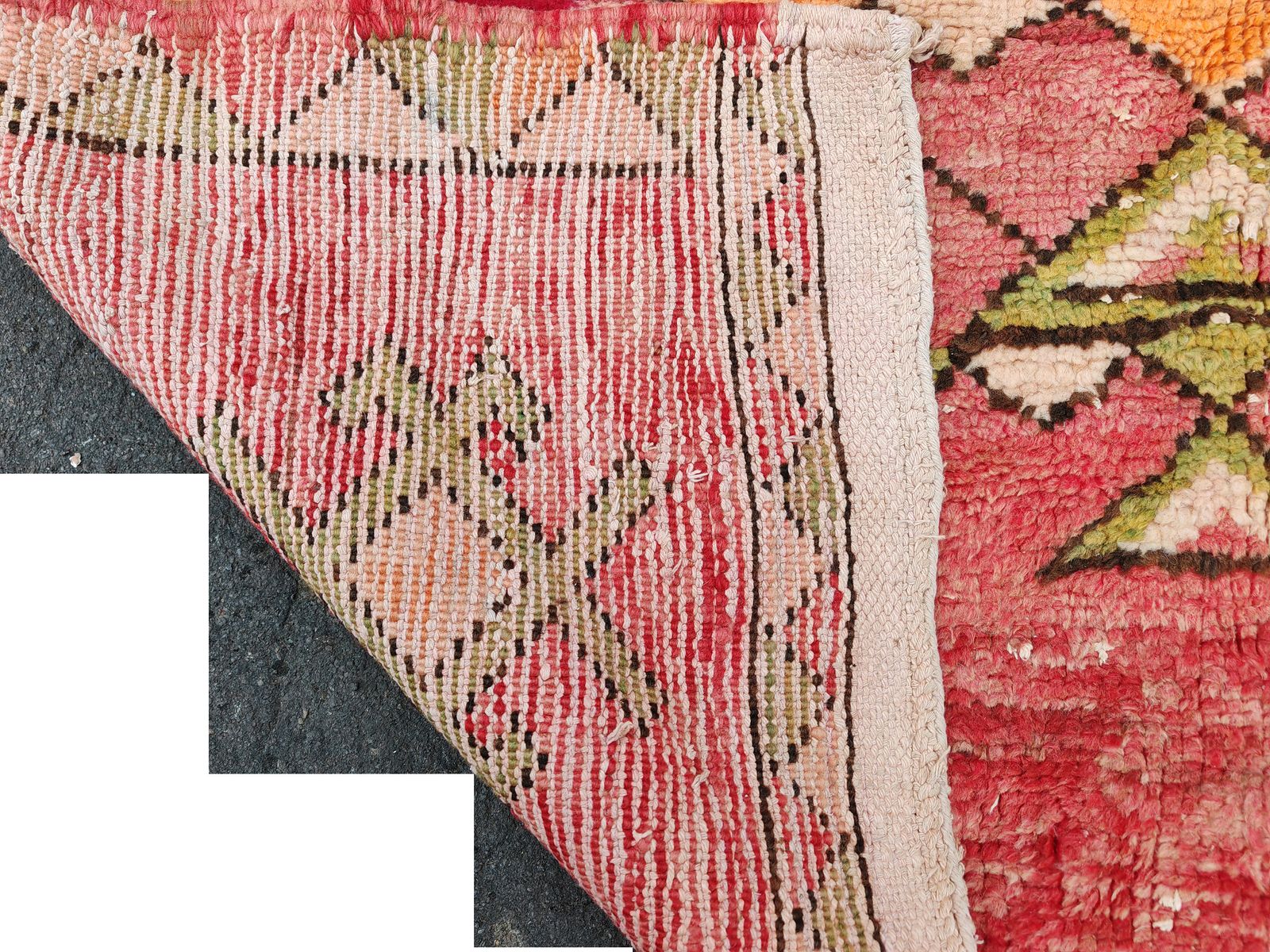 No Custome Fee Charge . Handmade Colourful Moroccan Berber Rug.  Vintage Wool Carpet  8.5×5 Ft 260x155cm photo vinterior