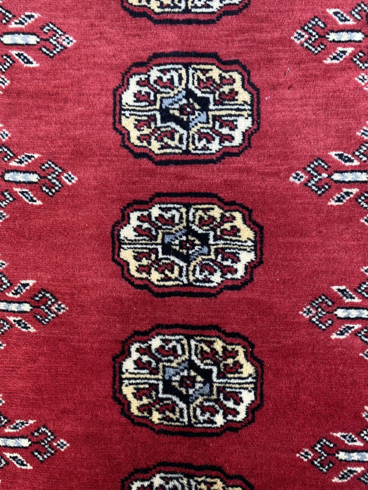Unique Red Bokhara Rug Boho Tribal Area Carpet photo buy