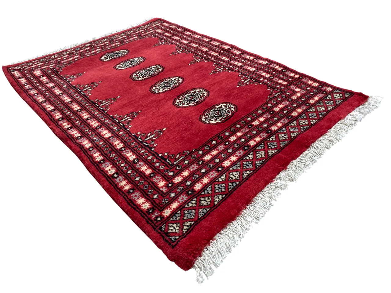 Fine Red Bokhara Rug Afghan Tribal 3x4 Area Carpet photo furniture