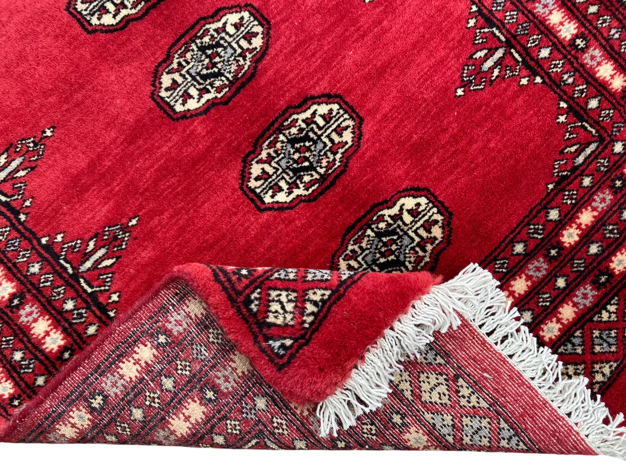 Fine Red Bokhara Rug Afghan Tribal 3x4 Area Carpet photo 198.0
