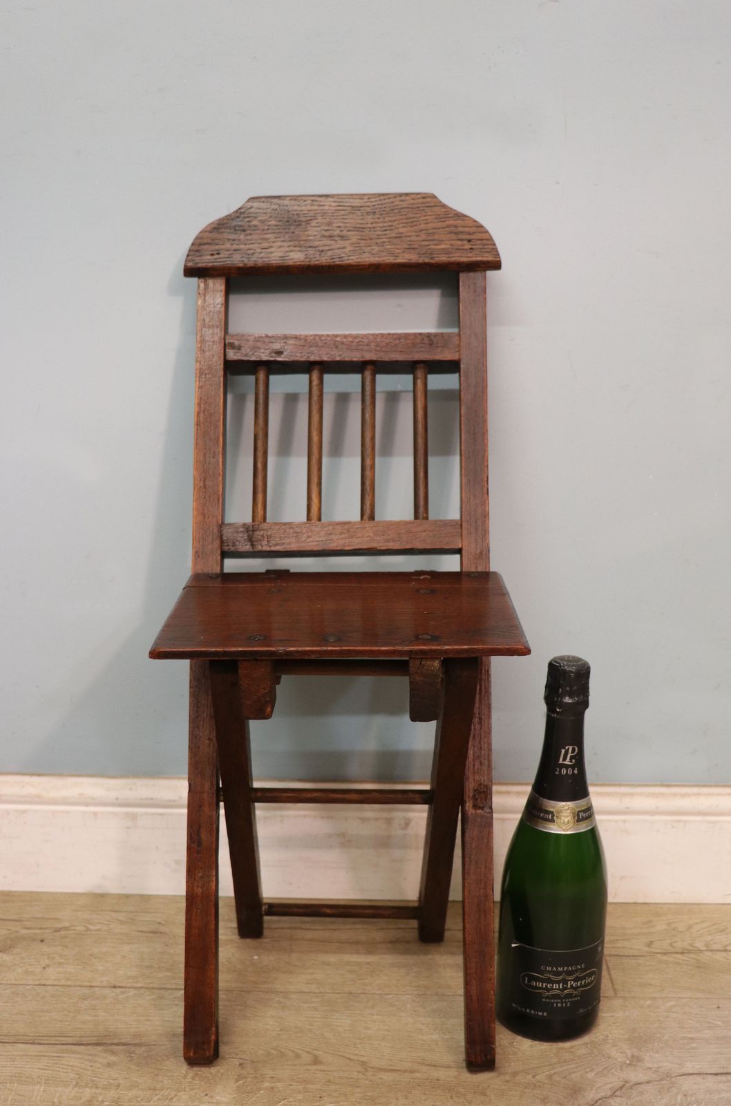 A Lovely Folding Victorian Child's Chair. photo for sale
