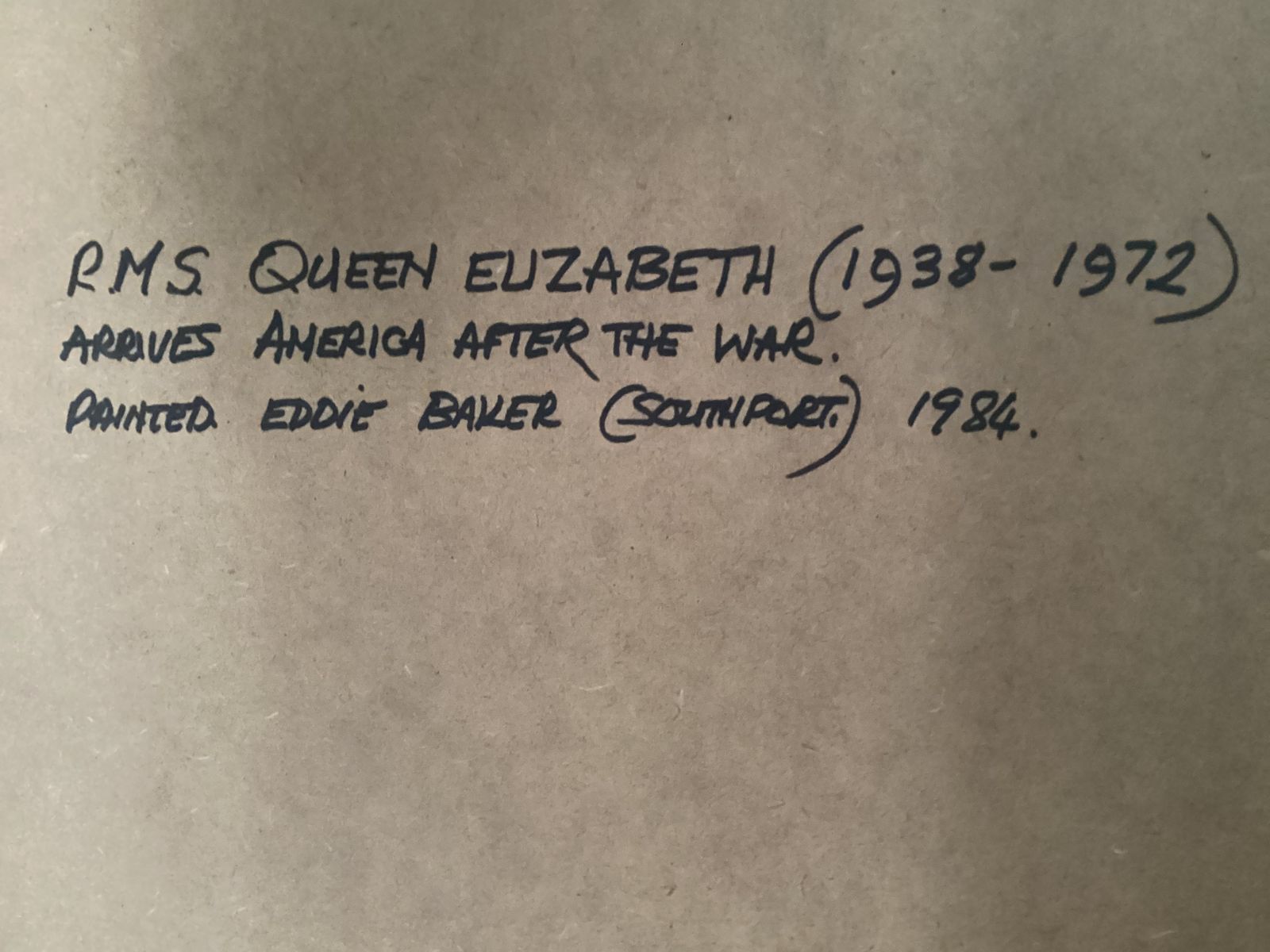 Queen Elizabeth Arriving New York With Gi’s And Brides photo Art