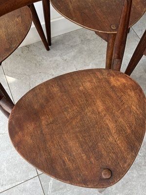 5 Hans Wegner Heart Chairs For Fritz Hansen photo 1667.0