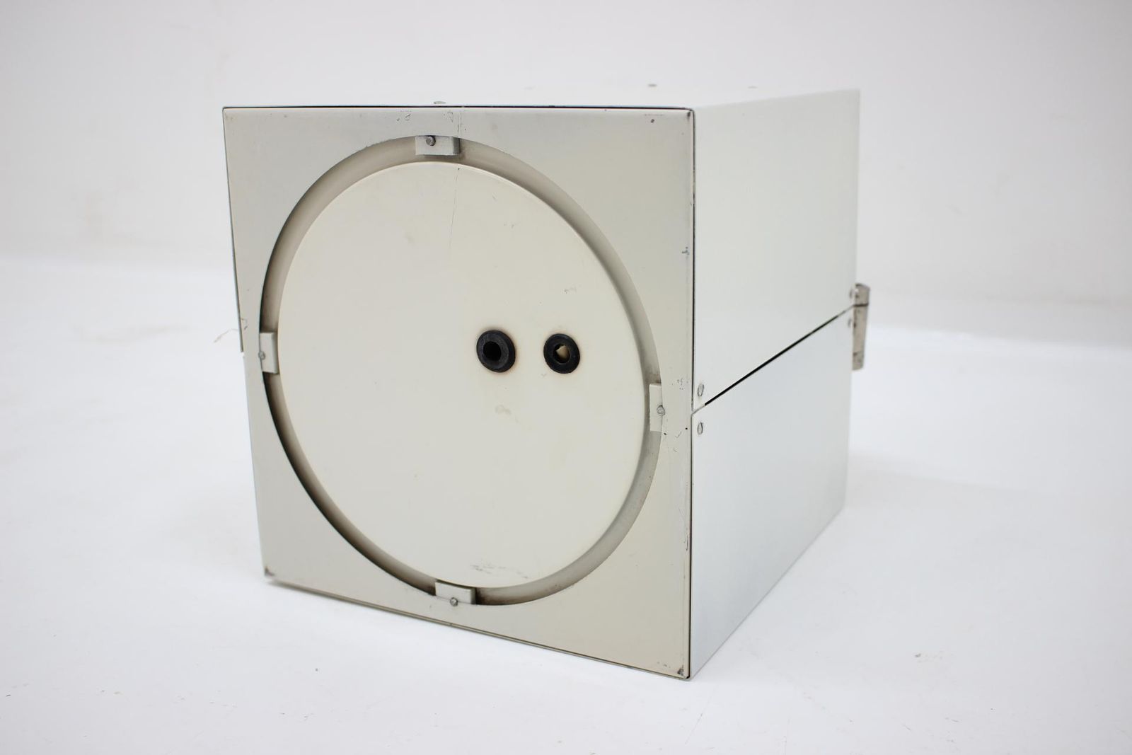 Rare Industrial Lamp By Arch. Ladislav Vrátník For Gallery Mánes (Prag), 1970s photo vintage