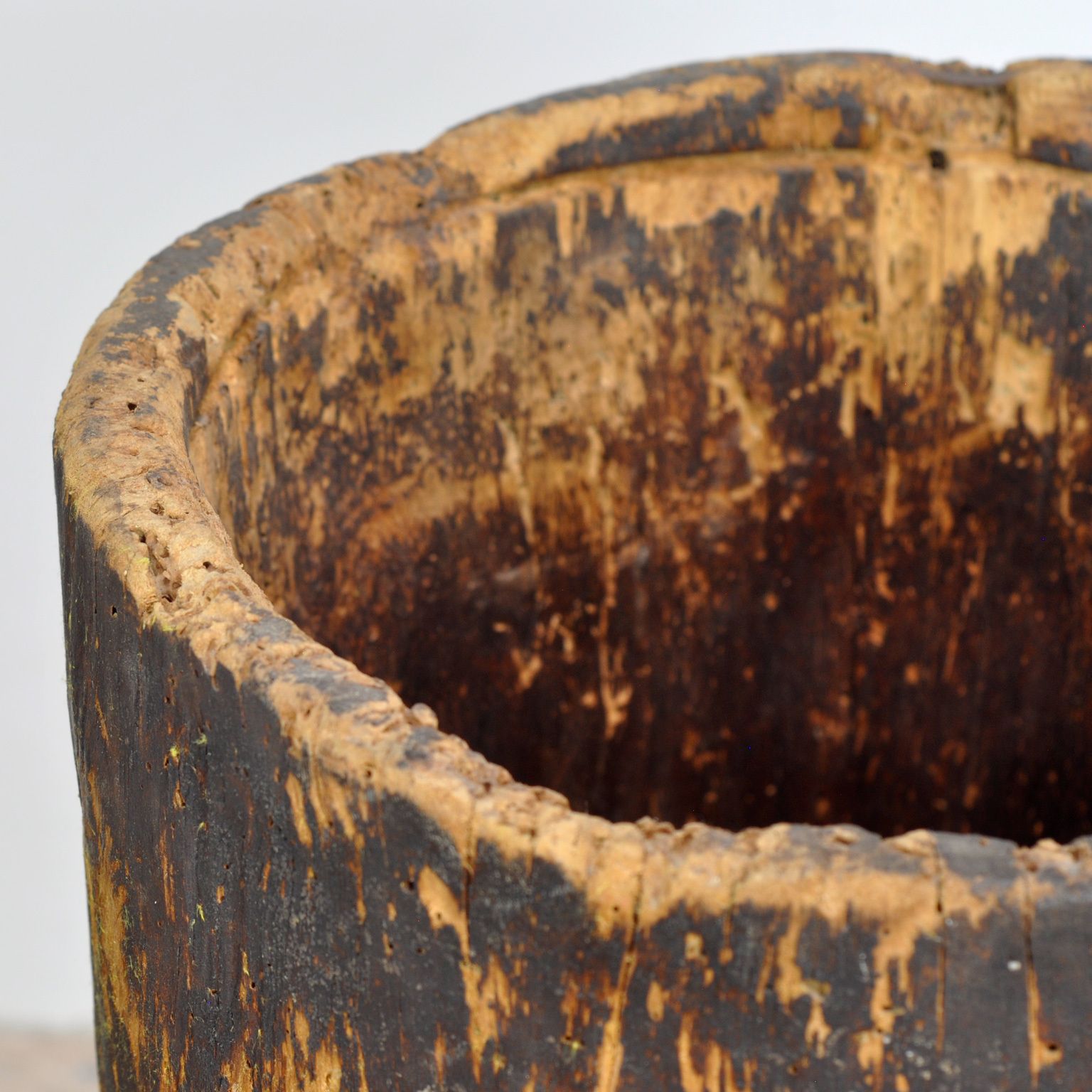 Primitive Storage Barrel/Planter, Circa 1900 photo buy