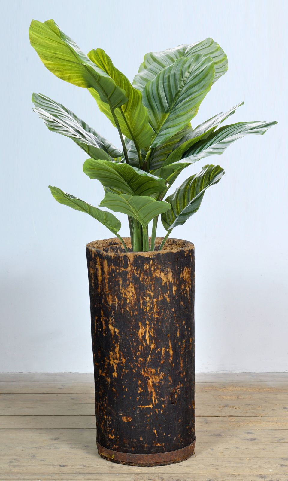 Primitive Storage Barrel/Planter, Circa 1900 photo vintage