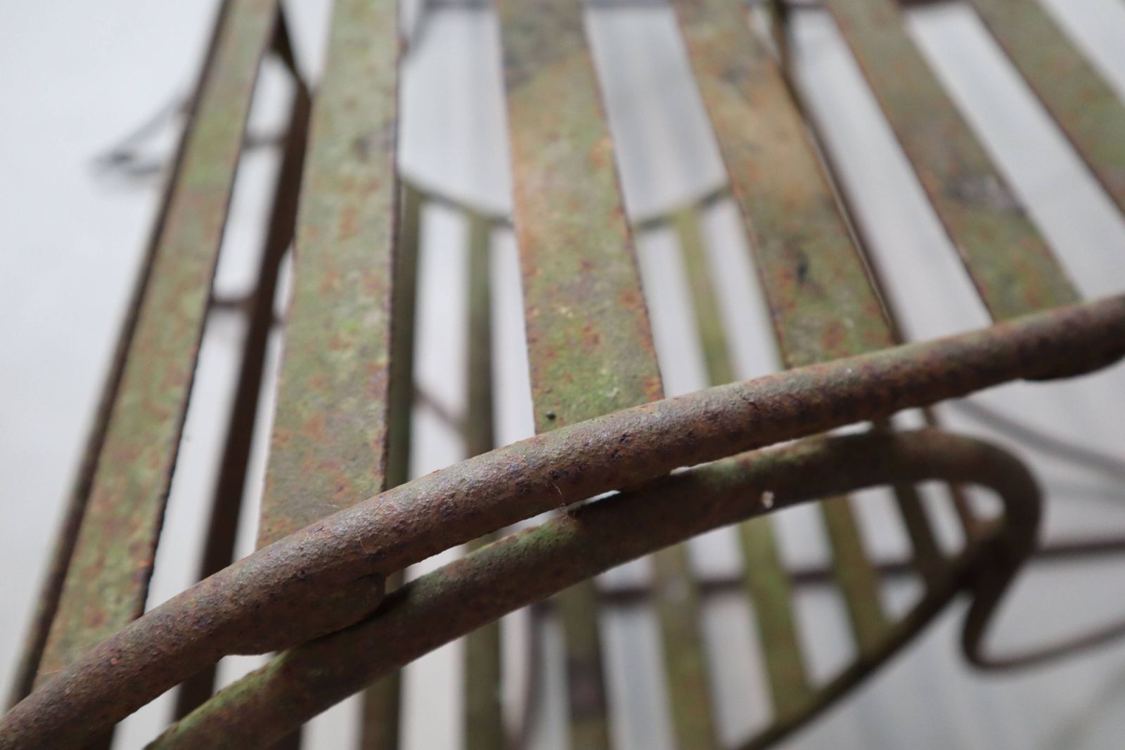Set Of Three Sculptural Iron Chairs photo vintage