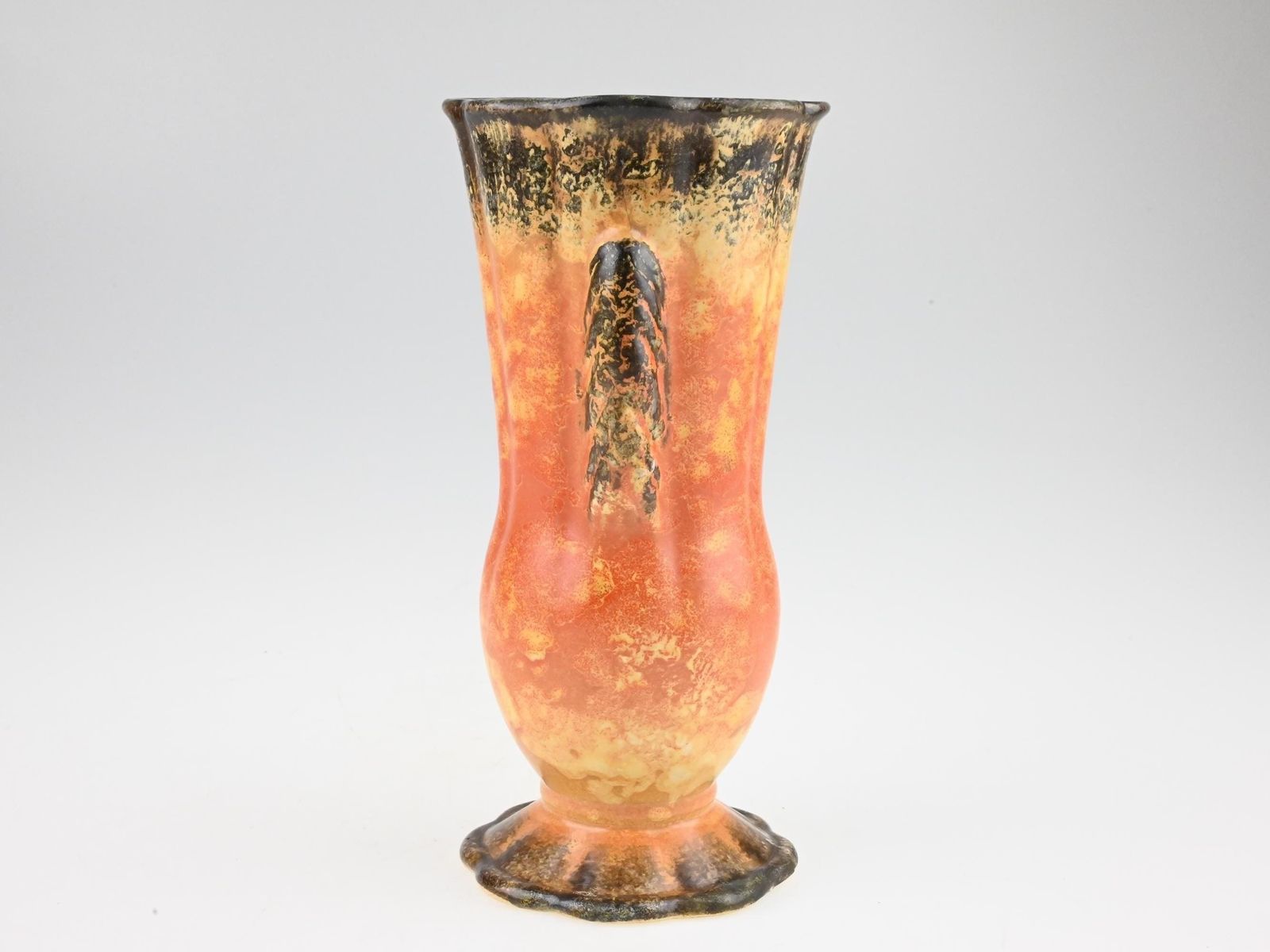 Antique German Art Deco Ceramic Vase, German Pottery, Ceramic Flower Vase, Colorful Ceramic Vase, Ceramic Vase, Art Deco Vase, Old Vase photo buy