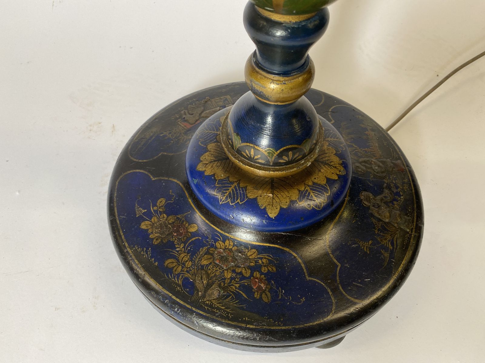 Chinoiserie Decorated Standard Lamp Circa 1930s photo furniture