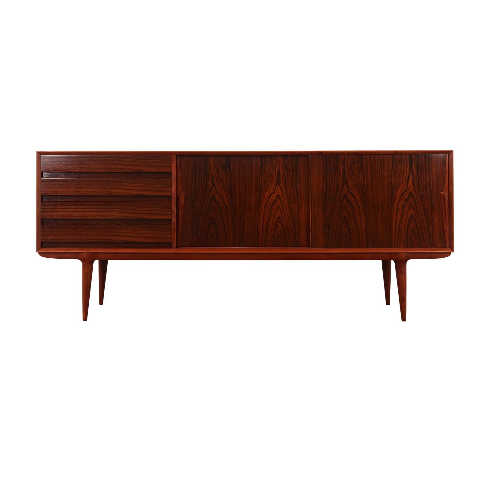 Vintage Sideboard, Danish Design, 1970s, Manufactured By Omann Jun