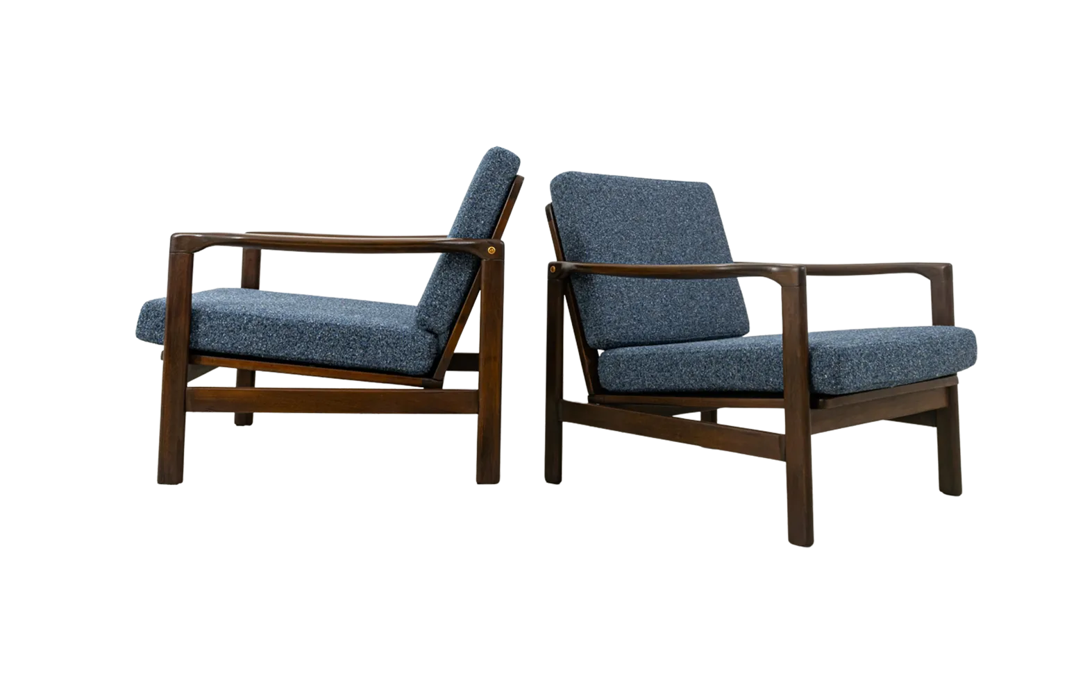Mid Century Armchairs By Zenon Bączyk, 1960's, Set Of 2