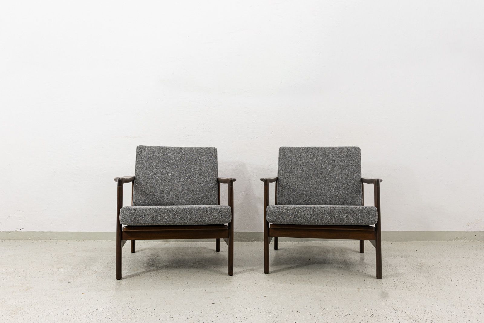 photo vintage Mid Century Modern Armchairs By Zenon Bączyk, 1960's, Set Of 2