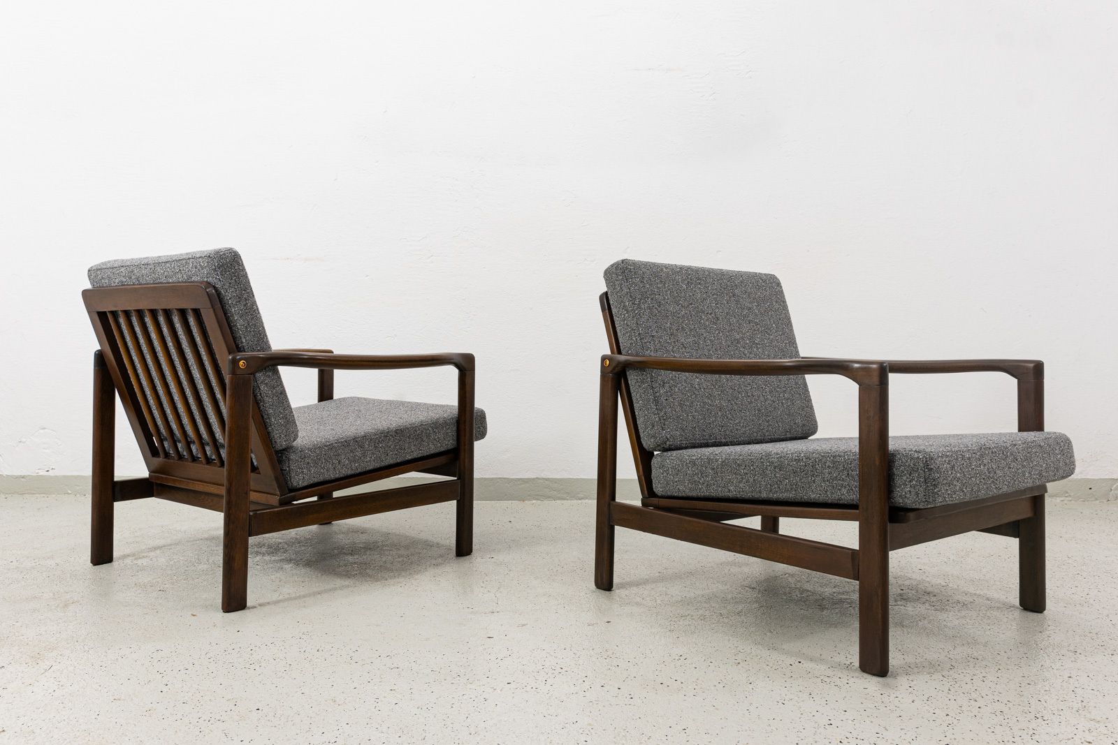 Mid Century Modern Armchairs By Zenon Bączyk, 1960's, Set Of 2 photo furniture