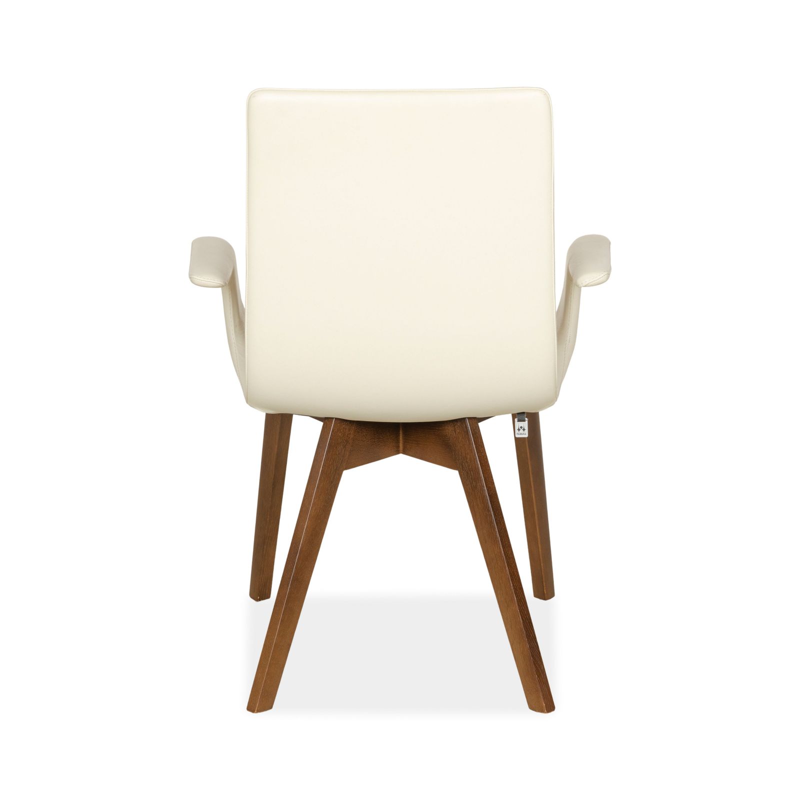 Lot de 4 chaises Hülsta D27 en cuir crème photo vintage
